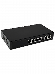 Коммутатор (свитч) на 4 POE ( 802.3af/at ) портов +2 Ethernet порта 100Mbs Орбита OT-VNP35